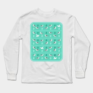 Seagull pattern Long Sleeve T-Shirt